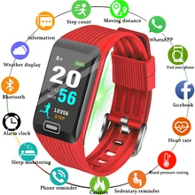 Men Smart Bracelet Band Women Heart Rate Monitor Blood Pressure Fitness Tracker LED color screen Sport Watch for ios android+BOX