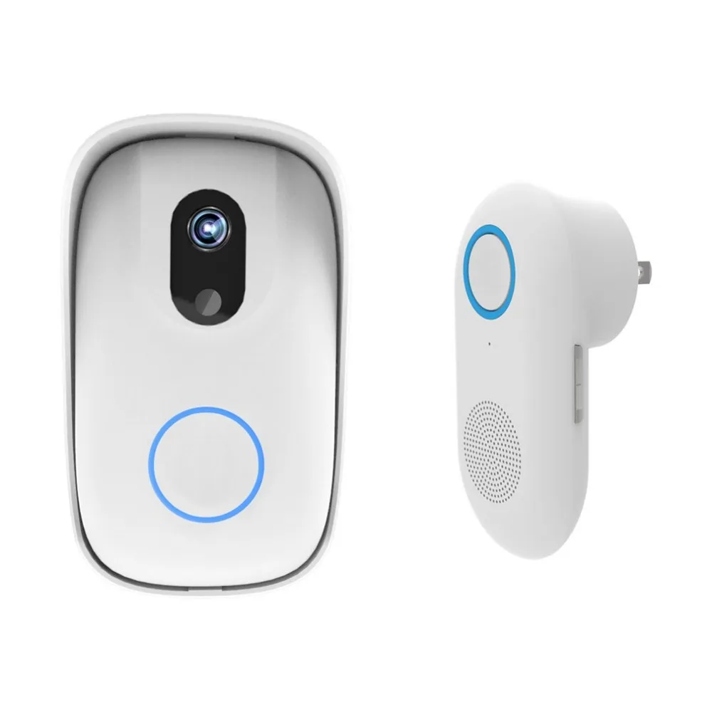 

Smart Wi-fi Photo Doorbell With 7 Music Options And Adjustable Volume Indoor Chime Wifi Low Power Consumption Picture Doorbell