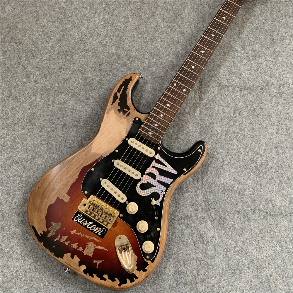 

High Quality The new handmade relic SRV electric guitar.customized!S-42