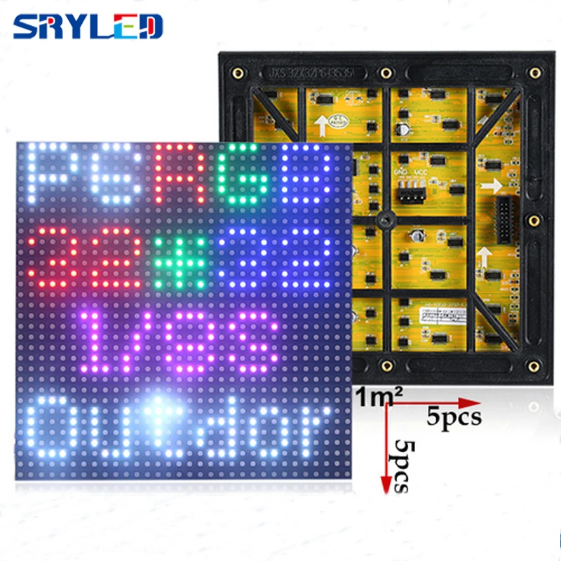 P6 наружная Светодиодная панель 192*192 мм Hub75 3в1 RGB светодиодные Дисплейные модули SMD3535