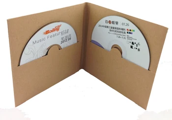

12.8*13.5cm High Quality Disc CD Sleeve Thick Kraft Event Party CD DVD Paper Bag Cover CD Pack Packaging Envelopes Package Boxes