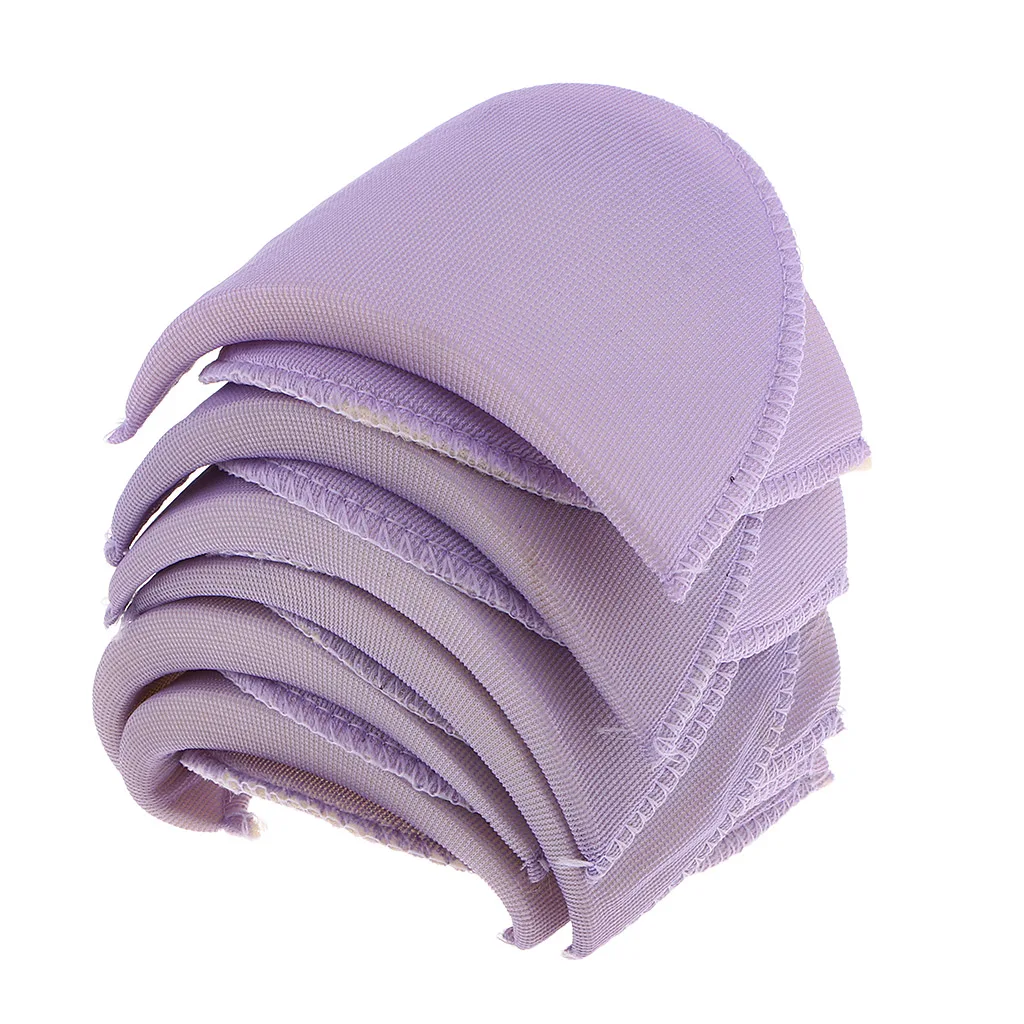 6 Pairs Sew In Suits Sponge Shoulder Pads Sewing Crafts Clothing Accessories Purple