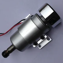 Высокоскоростной Шпиндельный ER16 48V 400W щетка с воздушным охлаждением PCB мотор шпинделя+ кронштейн приспособление D52mm