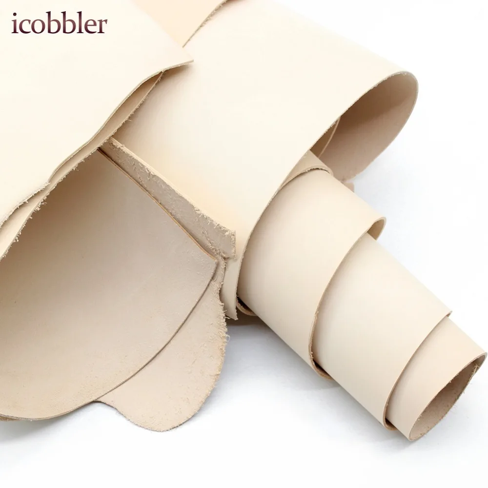 

[Cheap Defect Irregular] Real Vegetable Tanned Leather Material Cowhide DIY Craft Sewing Accessory, for Leathercraft Beginner