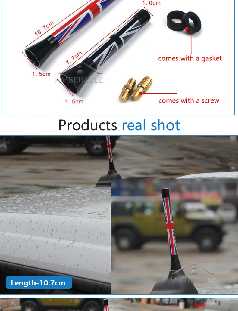 Car Roof Antena Radio Aerial fm Antenna for Mini Cooper R53 R55 R56 R57 R61 F54 F55 F56 Countryman R60 F60 Accessories (4)