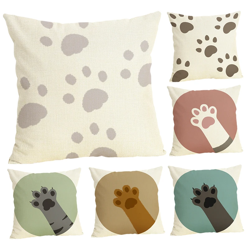 

Throw pillow cushion cover cat claw office lumbar pillow sofa cushion pillow case cover for living room decoration