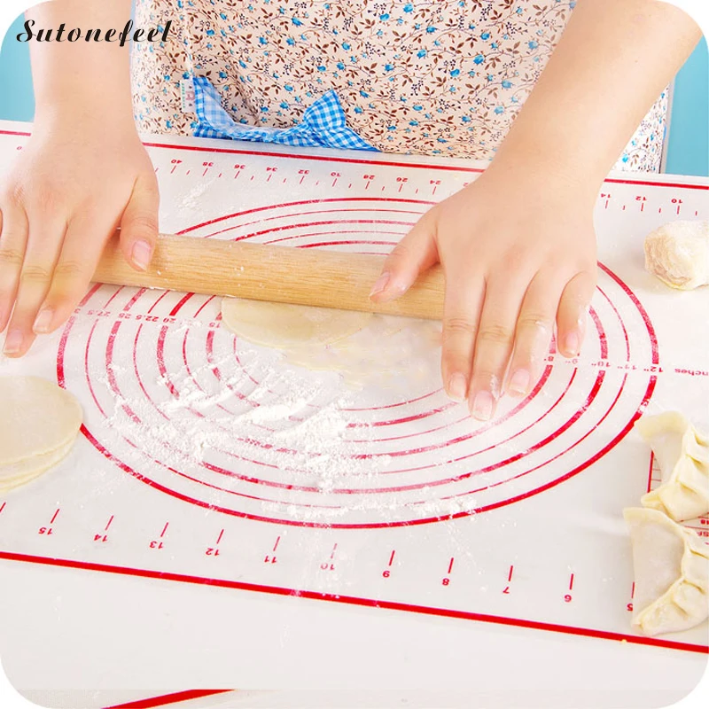 

Non-Stick Silicone Baking Mat Kneading Mat with Scales Dough Pastry Cooking Tools Baking Liners Pads 40*60cm