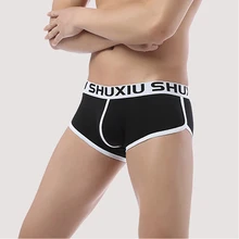 DEWVKV 2019 Men Underwear Soft Boxers Cotton Boxer Men Solid Boxer Shorts Plus Size Boxers Mens Underwear Breathable Underpants men s soft breathable cellulose fibre spandex boxers underpants black red xxxl