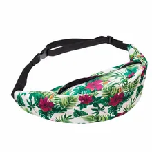 New Fashion Waist Bag Men Women Multi Color 3D Printing Waist Fanny Pack Bolsa Feminina