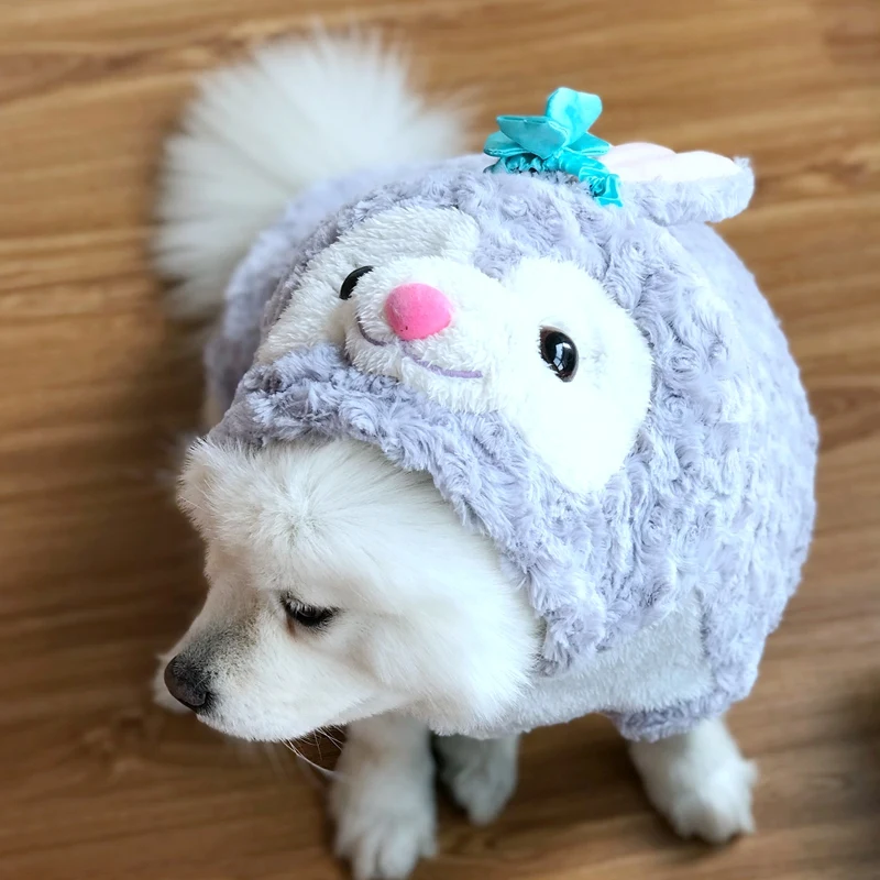 Зимнее теплое большое пальто для собак крупных пород куртка Роза животные Щенок