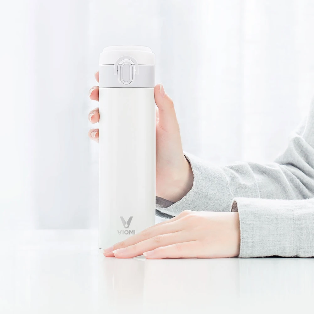 Xiaomi Mi Mijia VIOMI Thermos Cups Stainless Steel Vacuum 24 Hours Flask Water Smart Bottle Thermos Single Hand ON 460ml Xiaomi Mi Mijia VIOMI Thermos Cups Stainless Steel Vacuum 24 Hours Flask Water Smart Bottle Thermos Single Hand ON 460ml