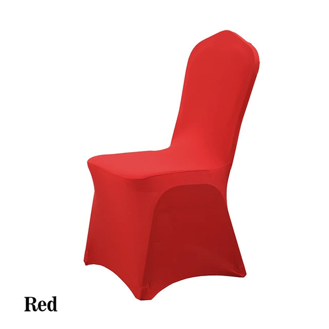 Dreamworld Solid Color Chair Covers for Wedding 100pcs Stretch Pink