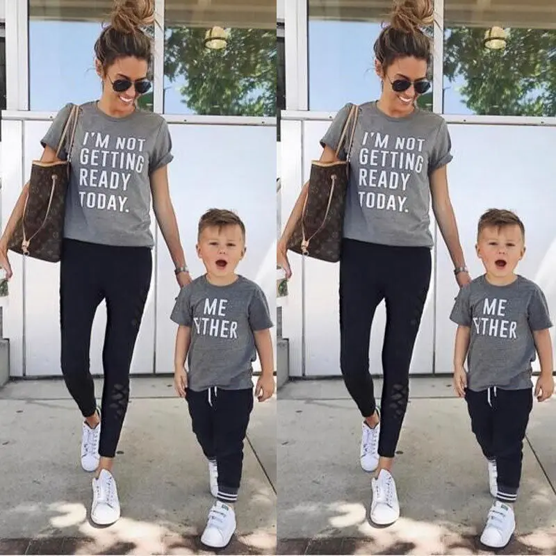 Aliexpress.com : Buy Family Matching Outfits T shirt Mother Daughter ...