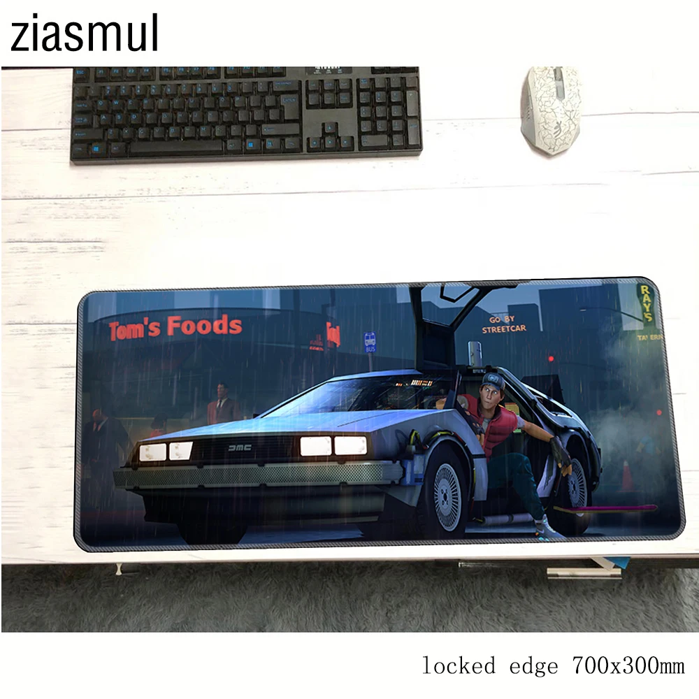 back to the future mouse pad 700x300x3mm mats New arrival mat gaming accessories thick mousepad keyboard games pc gamer | Компьютеры и