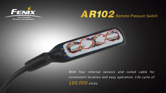 Переключатель давления Fenix AER 01 AR102 для TK11 TK12 TK15C TK22 TK21 PD35 TA20 TA21 крысиный хвост