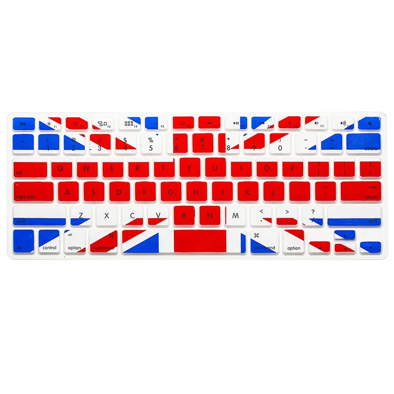 XSKN национальный флаг Великобритании дизайн клавиатуры кожаный силикон защита для клавиатуры ноутбука Macbook Pro Беспроводная клавиатура кожного покрова для Mac