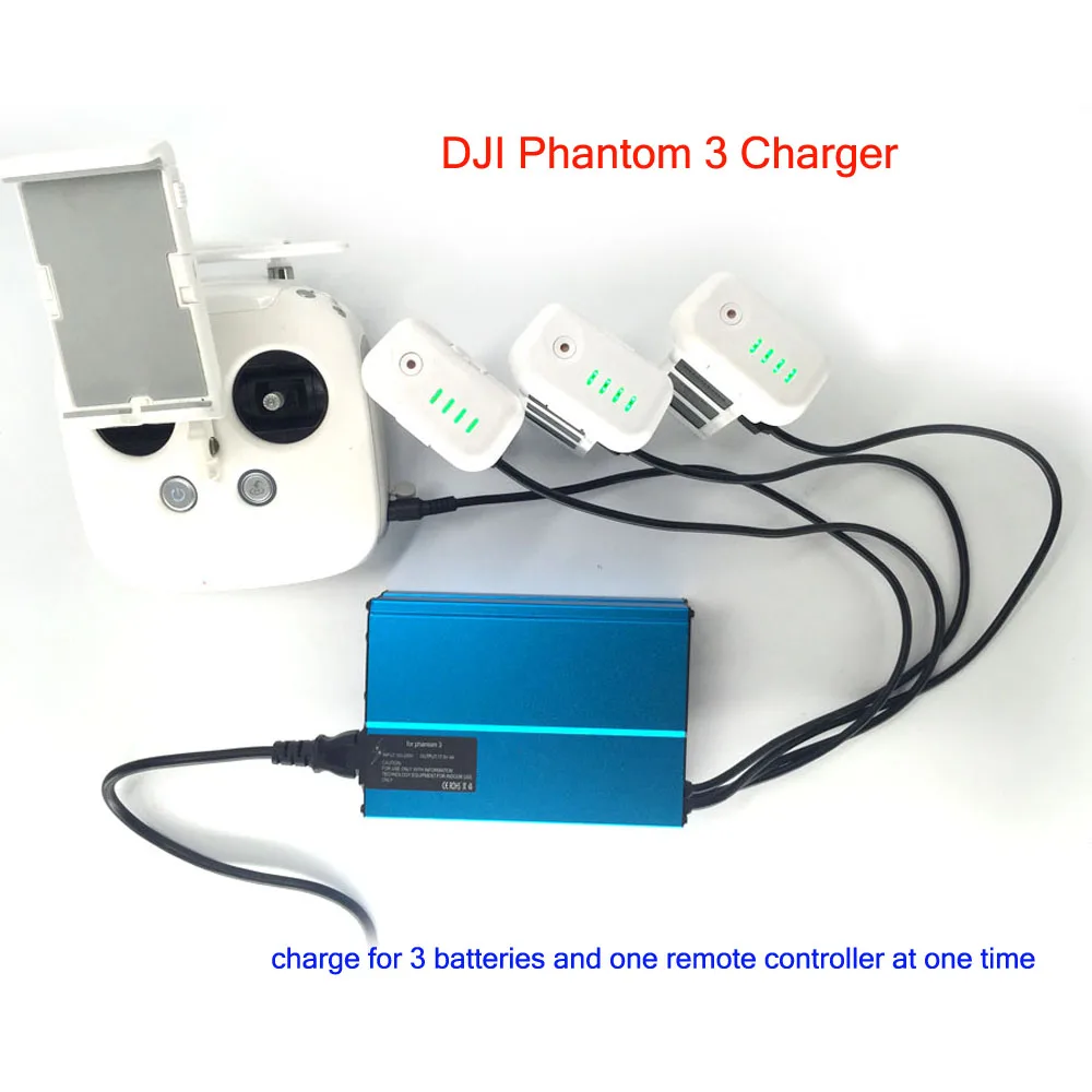 

High Quality EU US Plug 4 in 1 Battery Charger for DJI Phantom 3 RC Quadcopter Battery and Remote Controller Intelligent Charger