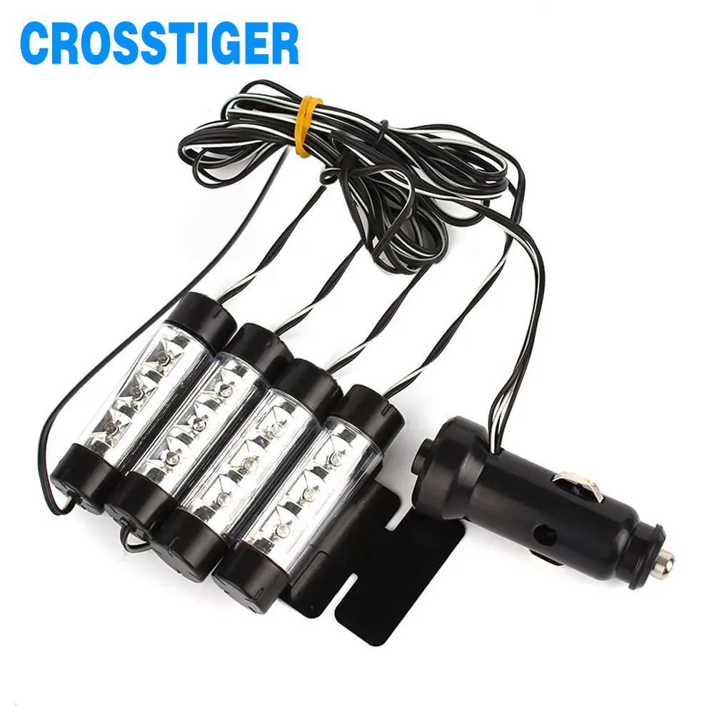 4x3 Led Car Atmosphere Lights 6W Decorative font b Lamp b font 12V Led Interior Light