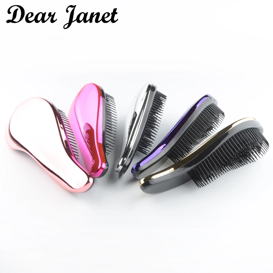 

1pc Detangling Hair Brush 4 bright colors Handle Tangle Quick detangler comb Shower wet dry drop shipping pack with box