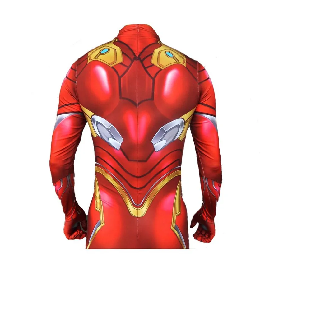 Avengers Endgame Iron Man 3D Print Bodysuit Advanced Tech Cosplay Costumes 2019 new kids adult superhero Jumpsuits Bodysuit Suit