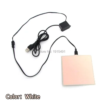

Newest!Easter Day Decor 10x10cm White EL Light Sheet Holiday Lighting European Favor Bright Neon Light Led Panel For Wedding