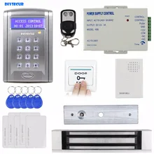 DIYSECUR дверной звонок 125 кГц Rfid ID Card Reader клавиатура система контроля доступа двери комплект+ 180 кг 350lb магнитный замок BC200
