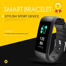 Новое поступление сенсорный цветной экран кровяное давление шагомер «Умные» наручные часы ремешок с пульсометром для Android IOS