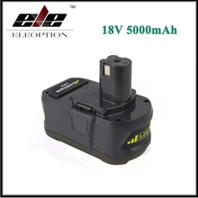 Eleoption 18 в 5000 мАч литий-ионная аккумуляторная батарея для Ryobi P108 RB18L40 P2000 P310 для Ryobi для ONE+ BIW180