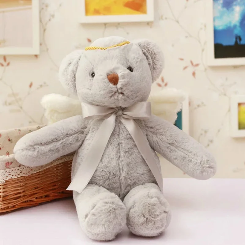 Nooer 40 cm Kawaii Engel Bär Mit Flügeln Plüschtier Weiche Angefüllte Teddybär Puppe Baby Kinder Geschenk 6 Farben Erhältlich Kostenloser Versand Günstig