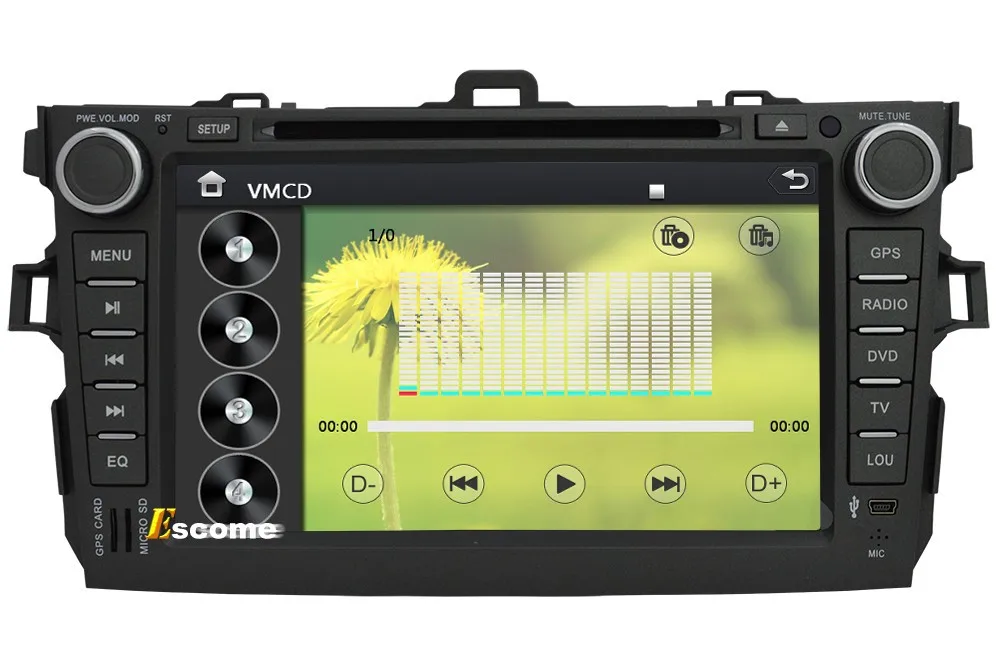 Excellent MTK3360 Car DVD Player For Toyota Corolla 2006 2007 2008 2009 2010 2011 with 800MHz CPU Dual Core Bluetooth Radio GPS Navigation 22