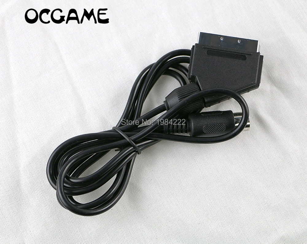 OCGAME High quality 1.8m RGB Scart Cable for Sega Genesis 1 Mega Drive MD NTSC version C-pin 5pcs/lot | Электроника