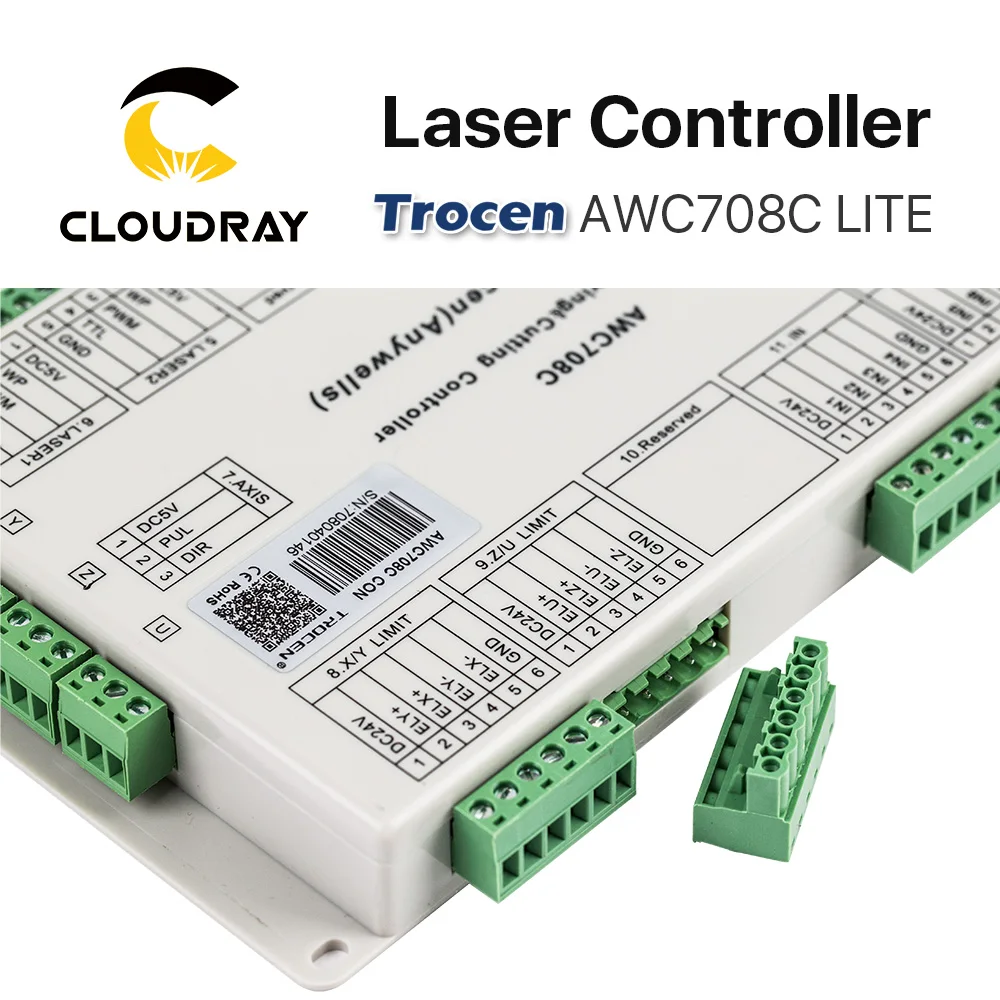 CO2 laser DSP controller system AWC708C Lite for laser cutter engraver