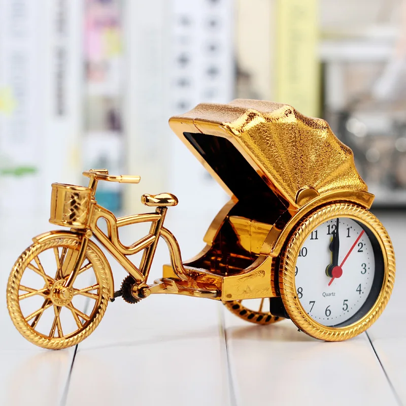 Vintage Car Model Clock Desk Table Clocks Home Decoration Plastic Craft