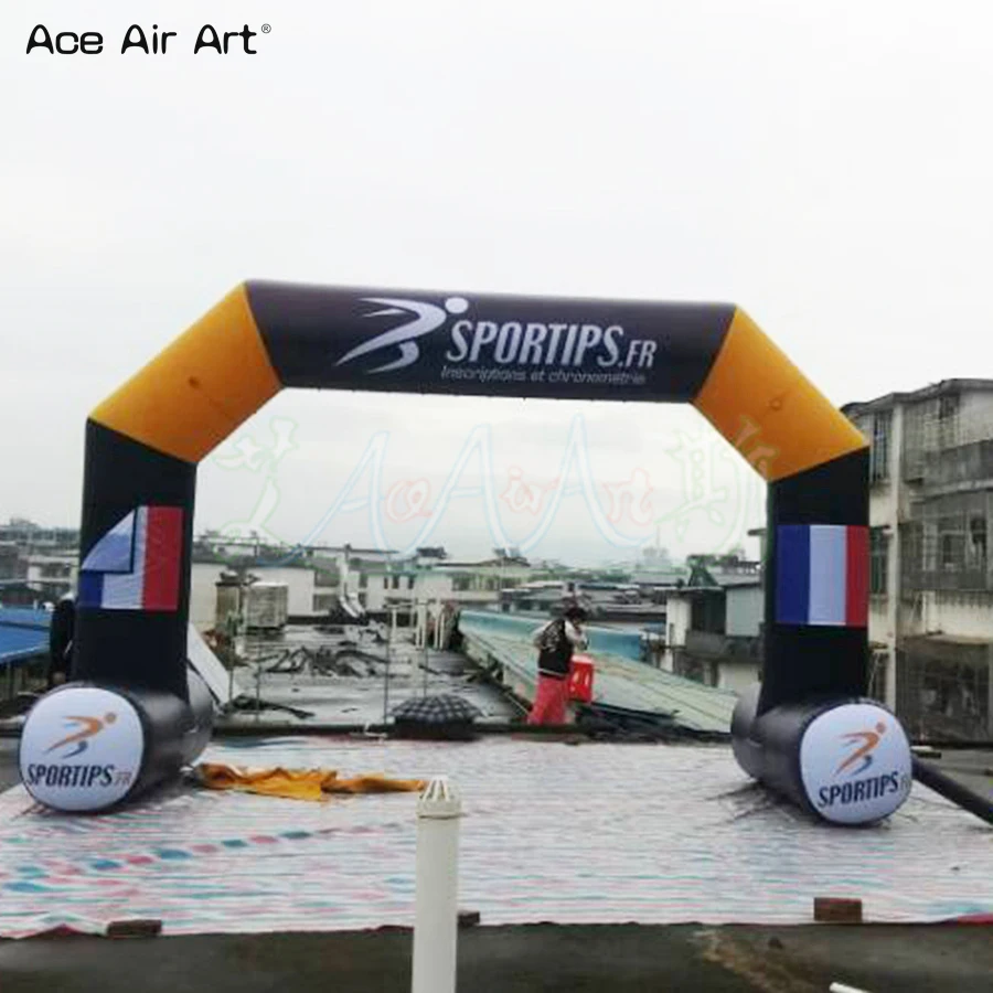 

Private custom free standing inflatable arch,start finish line archway with banners for sale