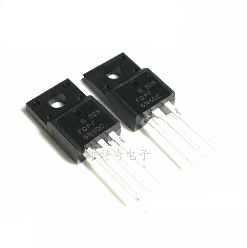 

10PCS FQPF6N60C TO-220F 6N60C 6N60 TO220 FQPF6N60 new 700V6A switch tube FET