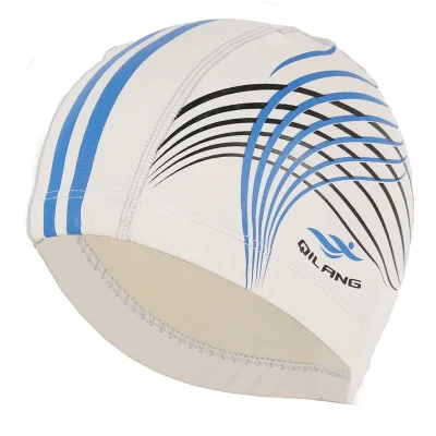 

2019 Lady Swimming Cap Swim Pool Men Beach Cap Ears Hair PU Bathing Hat For Boys Girls Long Hair Lady Swim Cap For Women