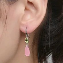 2019 nueva personalidad Simple pentagrama pendiente mujer Metal estrella colgante gota pendientes para mujer chica joyería de piedra de moda(China)