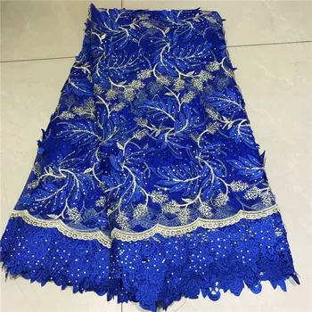

African lace lace High Quality Nigerian Net Lace Tulle Milk Silk Lace Fabric France Cord Lace For Party Wedding Dress 2L82-90