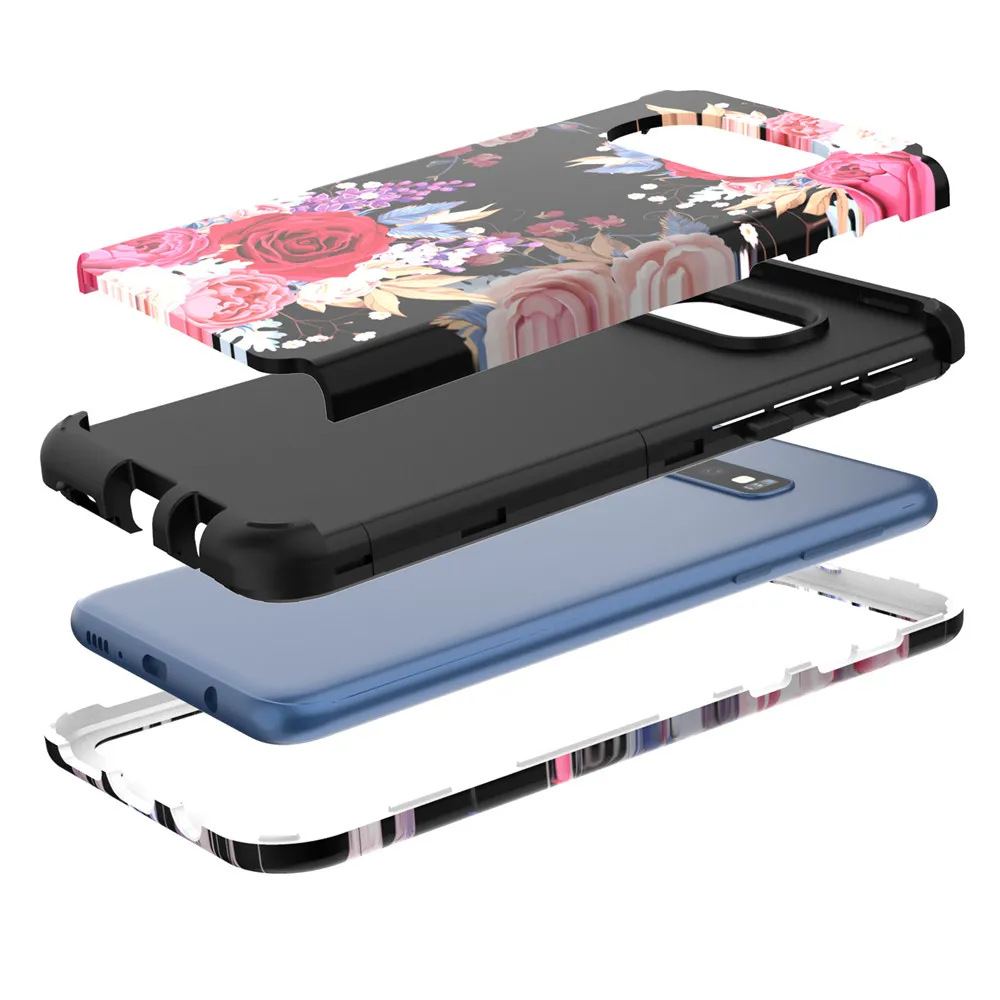 Чехол для Samsung Galaxy S10 Plus S10e (Сверхмощный) трехслойный гибридный прочный защитный