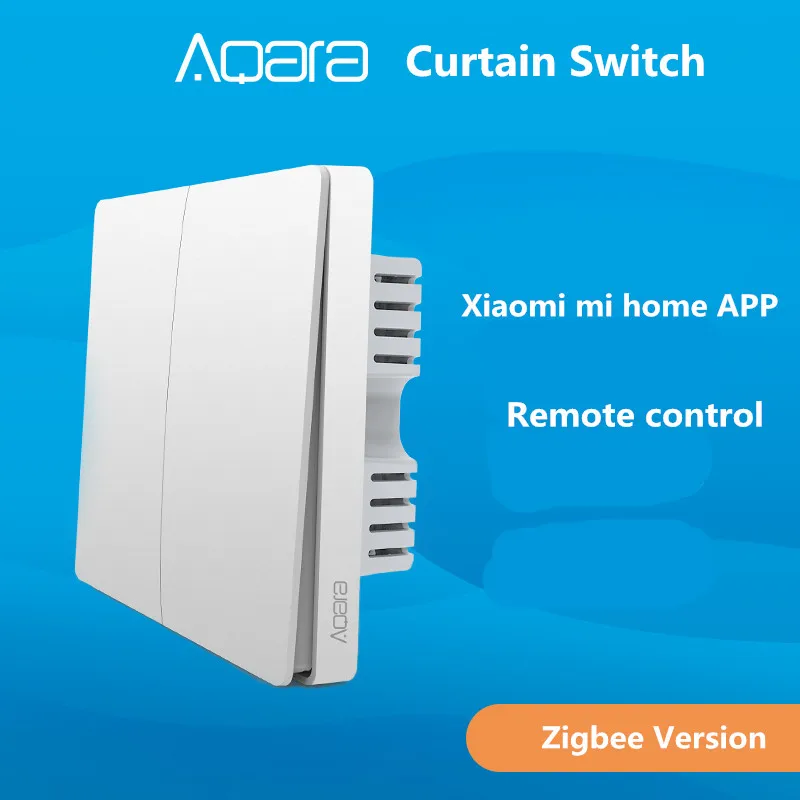 Xiaomi Aqara занавес переключатель, версия Zigbee настенный переключатель через приложение Smartphone пульт дистанционного управления xiaomi smart home kit