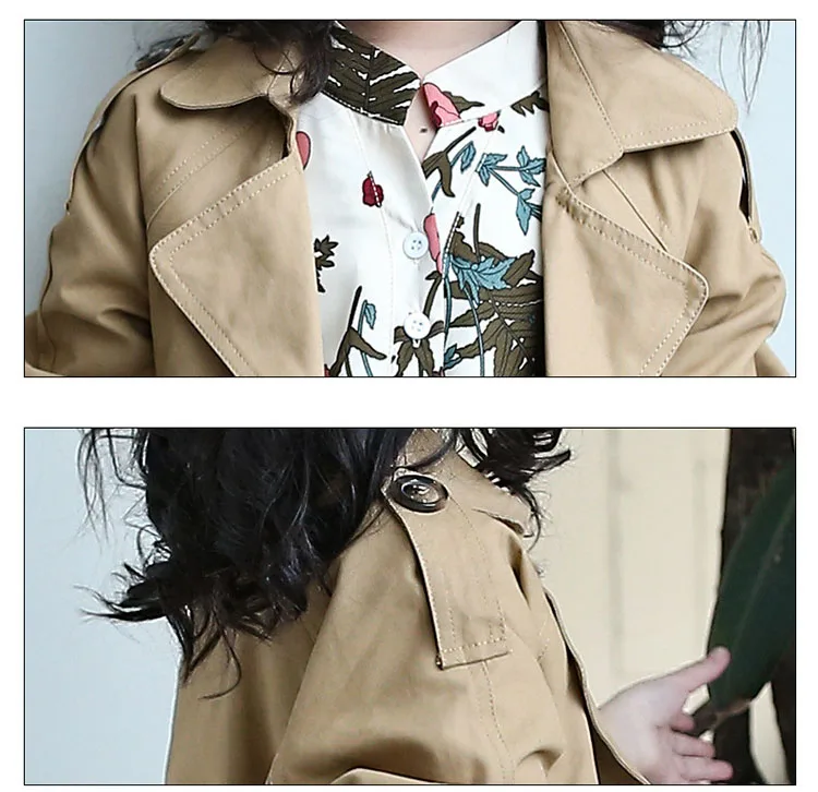   long autumn spring coat for girls 2017 khaki trend coats tops little teenage girls coats size 12 14 10 8 6 5 children lcothing 5 6 7 8 9 10 11 12 13 14 15 16 years old little big teenage girls coat for girls autumn spring coat girls  (8)