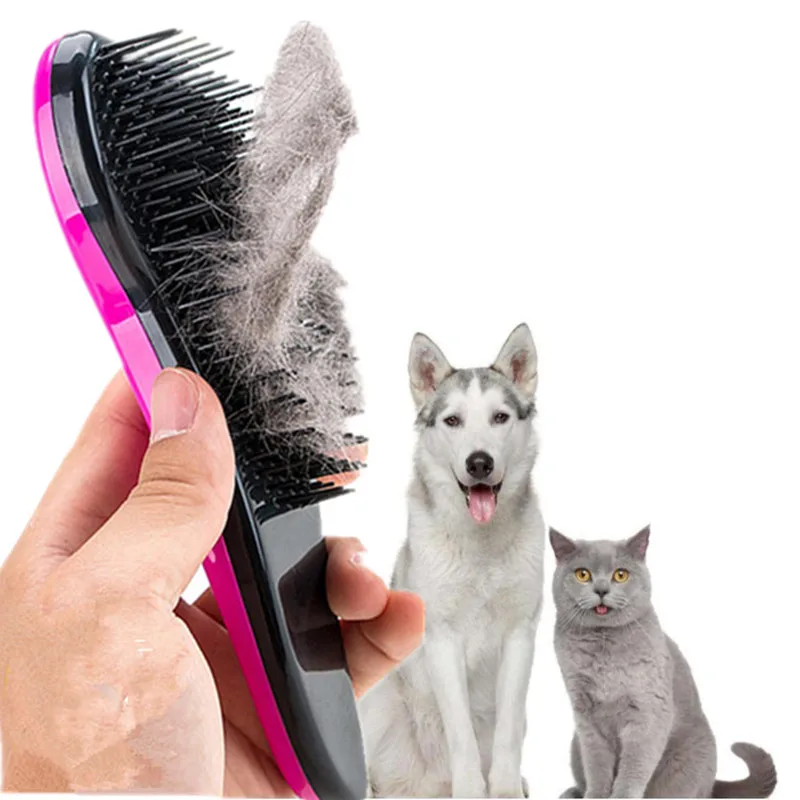 

Cat pet dog grooming comb 2018 New cats dogs Hair removal Brush Massage cleaning fur remove combs