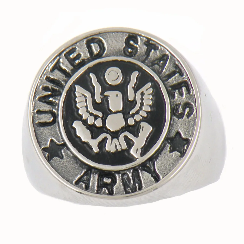 Fanssteel Stainless Steel Jewelry United States Army Ring Military Ring Fsr13w79-In Rings From ...