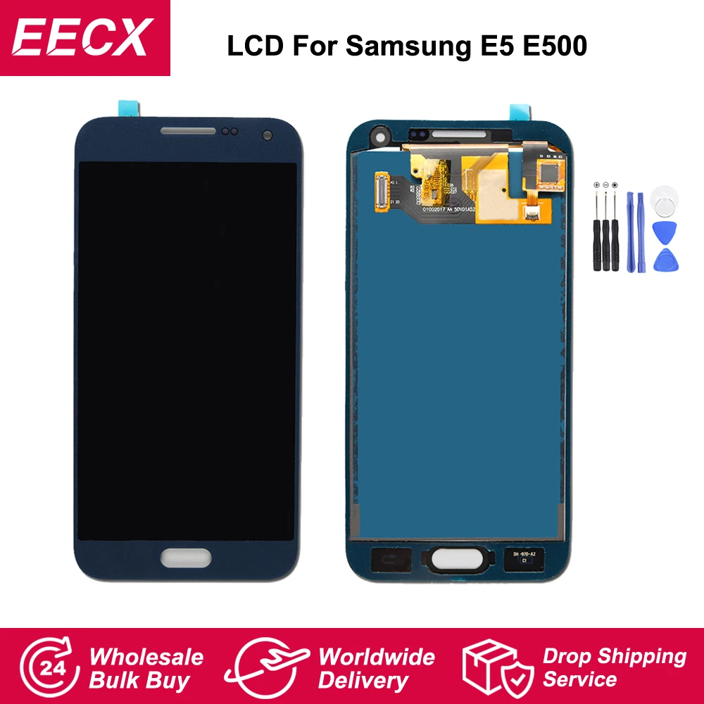 Дисплей AMOELD E5 для Samsung Galaxy LCD E500F E500H дисплей E500HQ E500M экран с сенсорным дигитайзером
