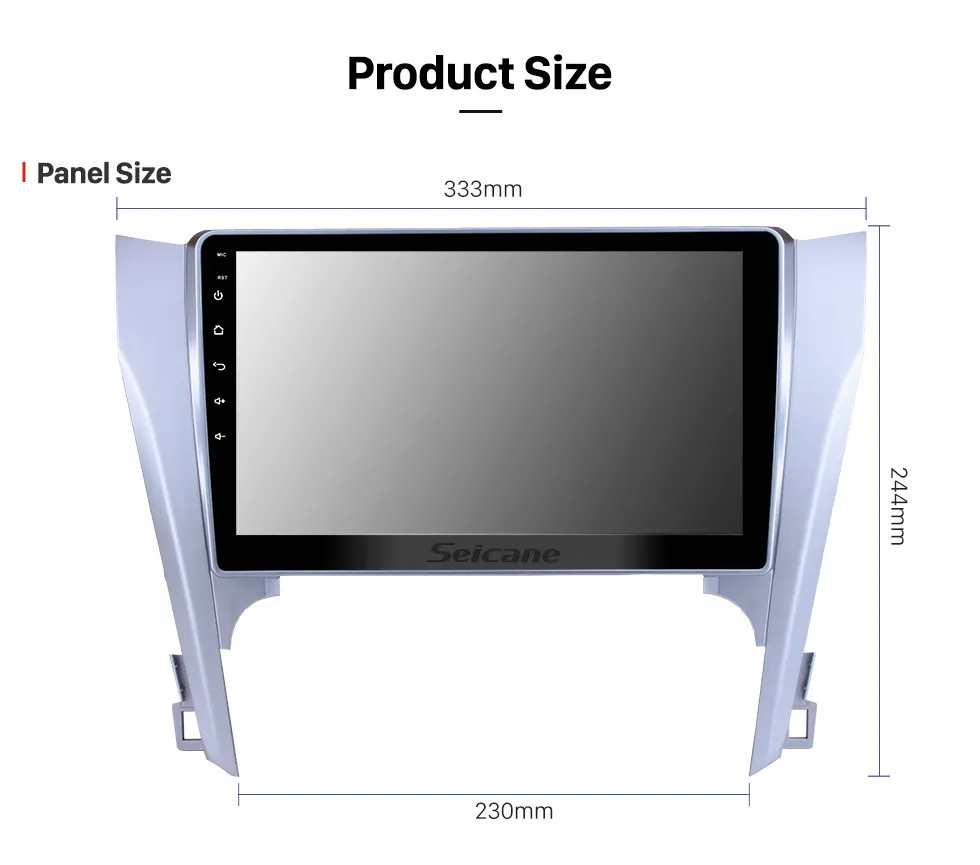 Flash Deal Seicane 10.1 inch Full Touchscreen for 2015 Toyota CAMRY Android 8.1 GPS Navigation System With Radio Rearview 4G WiFi Bluetooth 15