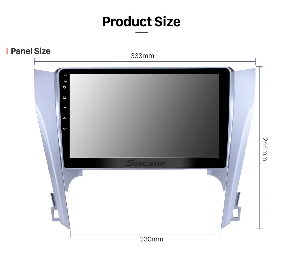 Seicane 10,1 дюймов полный сенсорный экран для Toyota CAMRY Android 8,1 gps навигационная система с радио заднего вида 4G WiFi Bluetooth