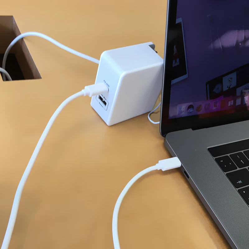 Yojock 57 Вт usb type C PD зарядное устройство портативная питания QC3.0 зарядное устройство для nintendo Swith Xiaomi huawei W/белый кабель type C