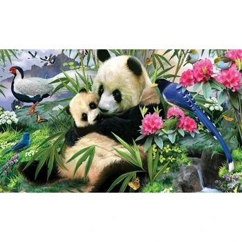 

YIKEE diamond painting Panda,full square diamond mosaic,diamond paiting K187