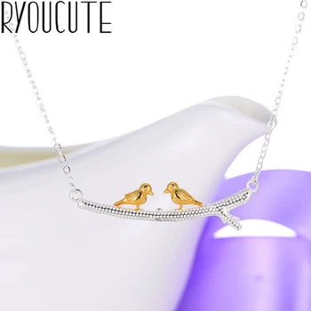 

Bohemian Sweet Silver Color Bird Necklaces For Women Gift Long Charm Necklaces 2019 Collar Fashion Jewelry Wholesale