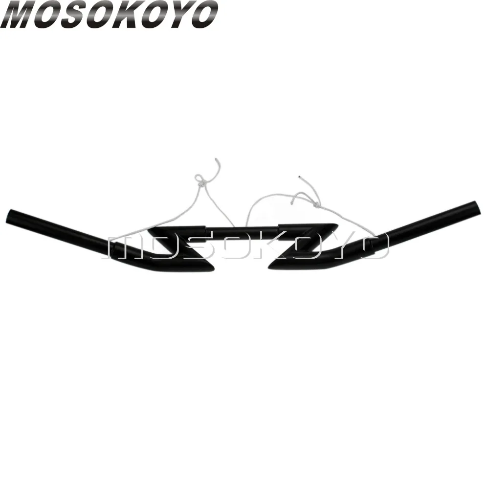 Руль Z Bar матовый черный 1 дюйм для Harley Sportster Touring Honda VTX Shadow универсальный 25 мм